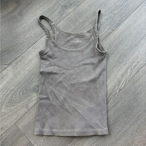 Brandy Melville Gray Distressed Tank Top [LIMITED EDITION]